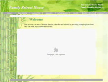 Tablet Screenshot of familyretreathouse.com